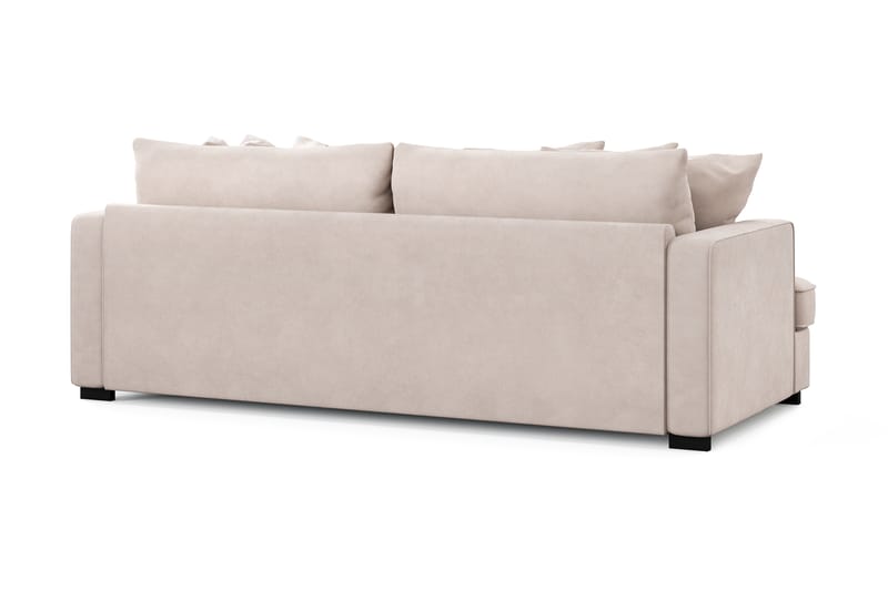 Rossita 4-sits Djup Sammetsoffa - Beige - Möbler - Vardagsrum - Soffor - Sammetssoffor