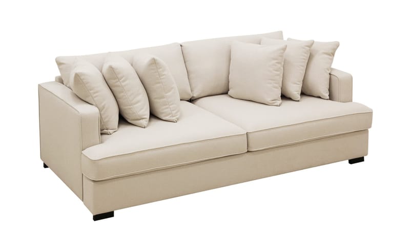 Rossita 4-sits Djup Soffa i Bouclé - Beige - Möbler - Vardagsrum - Soffor - 4-sits soffor