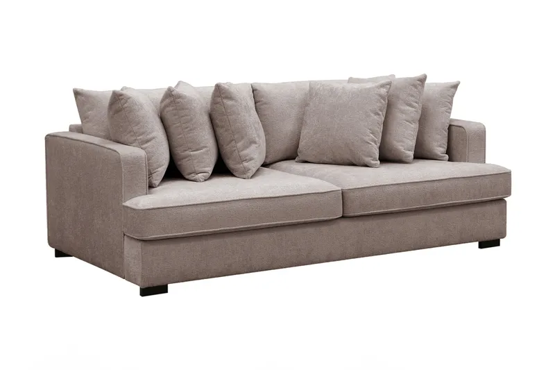 Rossita 4-sits Djup Soffa i Chenille - Grå / Brun - Möbler - Vardagsrum - Soffor - 4-sits soffor