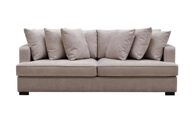 Rossita 4-sits Djup Soffa i Chenille - Grå / Brun - Möbler - Vardagsrum - Soffor - 4-sits soffor