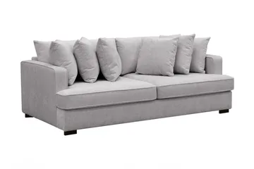 Rossita 4-sits Djup Soffa i Chenille - Ljus Grå - Möbler - Vardagsrum - Soffor - 4-sits soffor