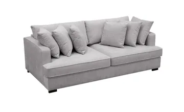 Rossita 4-sits Djup Soffa i Chenille - Ljus Grå - Möbler - Vardagsrum - Soffor - 4-sits soffor