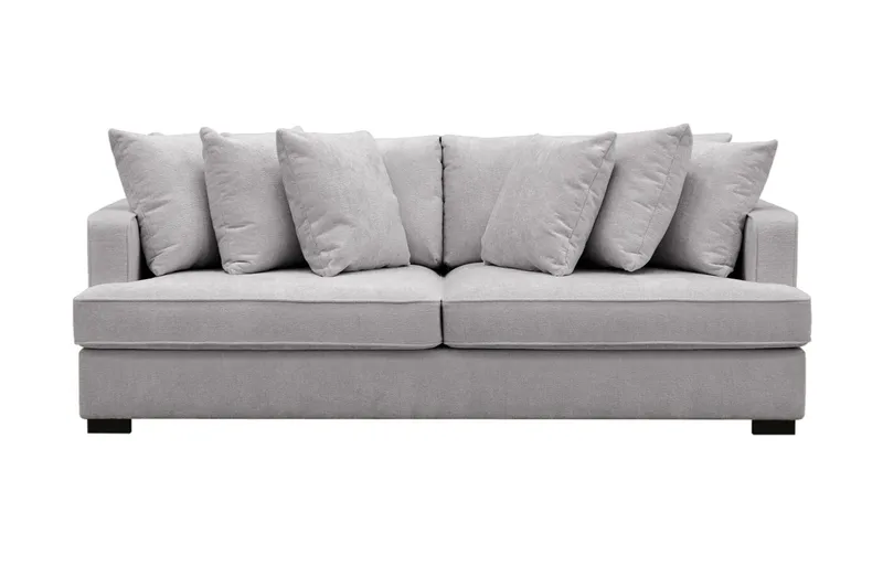 Rossita 4-sits Djup Soffa i Chenille - Ljus Grå - Möbler - Vardagsrum - Soffor - 4-sits soffor