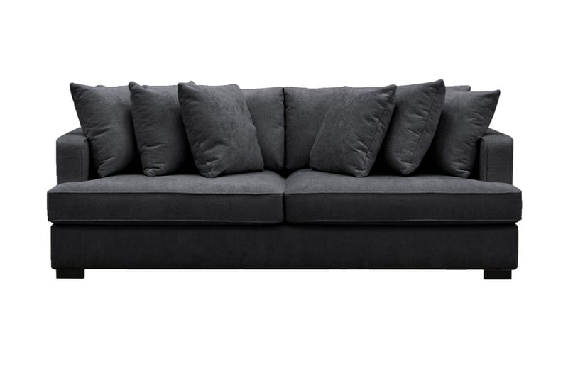 Rossita 4-sits Djup Soffa i Chenille - Svart - Möbler - Vardagsrum - Soffor - 4-sits soffor