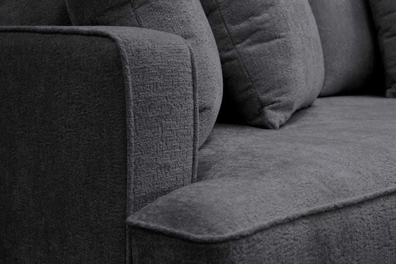 Rossita 4-sits Djup Soffa i Chenille - Svart - Möbler - Vardagsrum - Soffor - 4-sits soffor