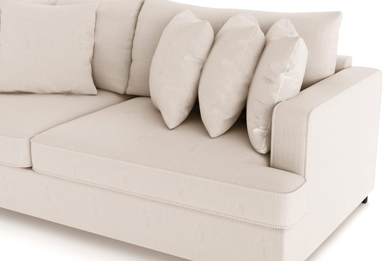 Rossita 4-sits Djup Soffa i Manchester - Beige - Möbler - Vardagsrum - Soffor - 4-sits soffor
