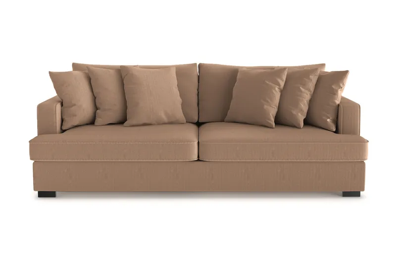 Rossita 4-sits Djup Soffa i Manchester - Brun - Möbler - Vardagsrum - Soffor - 4-sits soffor