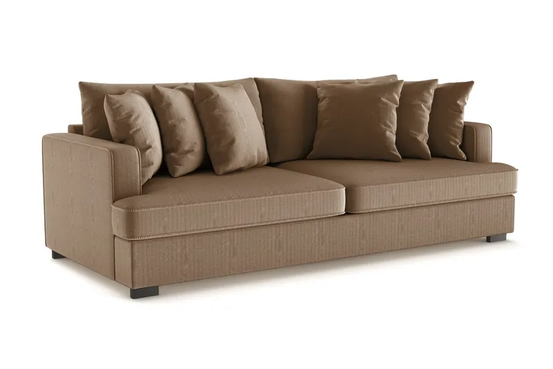 Rossita 4-sits Djup Soffa i Manchester - Brun - Möbler - Vardagsrum - Soffor - 4-sits soffor