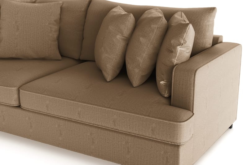 Rossita 4-sits Djup Soffa i Manchester - Brun - Möbler - Vardagsrum - Soffor - 4-sits soffor
