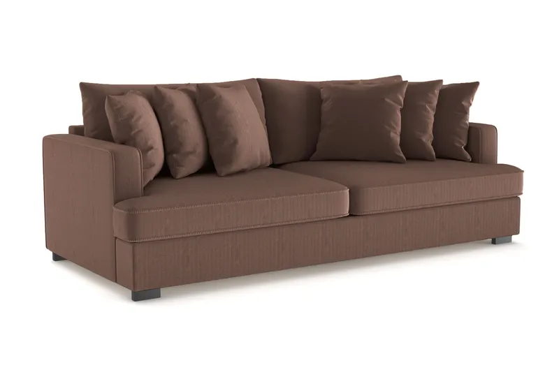 Rossita 4-sits Djup Soffa i Manchester - Brun - Möbler - Vardagsrum - Soffor - 4-sits soffor