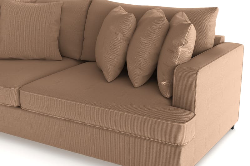 Rossita 4-sits Djup Soffa i Manchester - Brun - Möbler - Vardagsrum - Soffor - 4-sits soffor