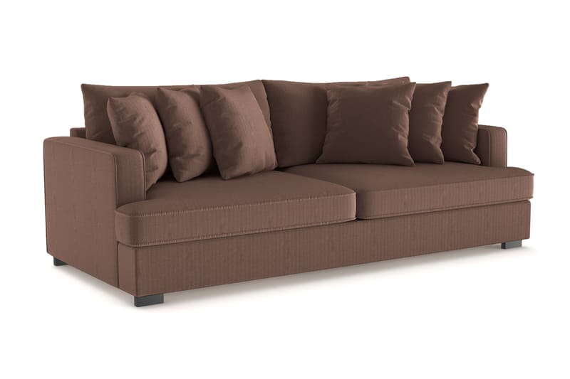Rossita 4-sits Djup Soffa i Manchester - Brun - Möbler - Vardagsrum - Soffor - 4-sits soffor