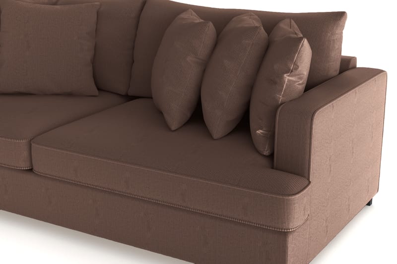 Rossita 4-sits Djup Soffa i Manchester - Brun - Möbler - Vardagsrum - Soffor - 4-sits soffor