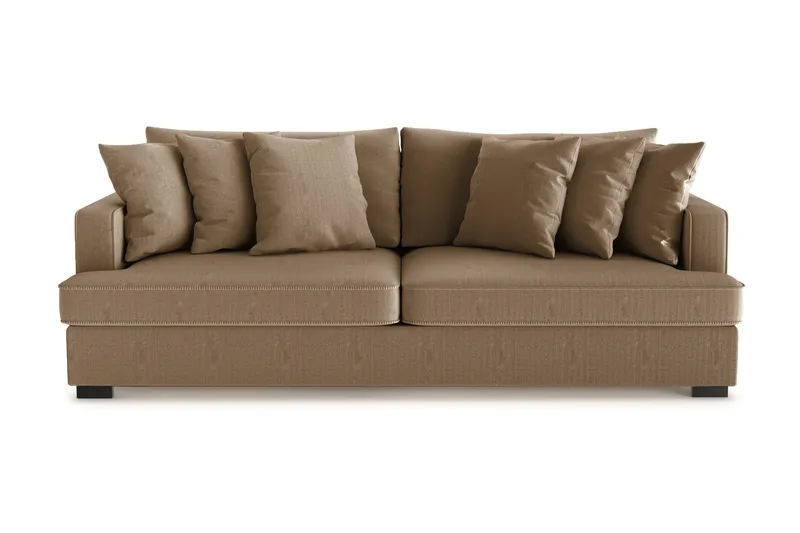 Rossita 4-sits Djup Soffa i Manchester - Brun - Möbler - Vardagsrum - Soffor - 4-sits soffor