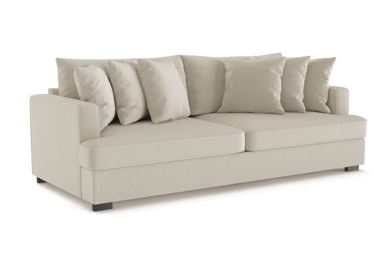 Rossita 4-sits Djup Soffa i Manchester - Greige - Möbler - Vardagsrum - Soffor - 4-sits soffor