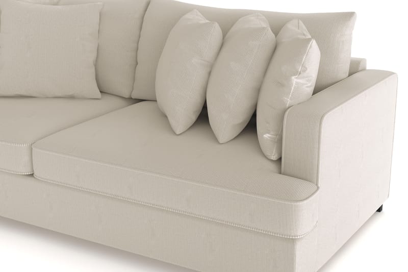 Rossita 4-sits Djup Soffa i Manchester - Greige - Möbler - Vardagsrum - Soffor - 4-sits soffor