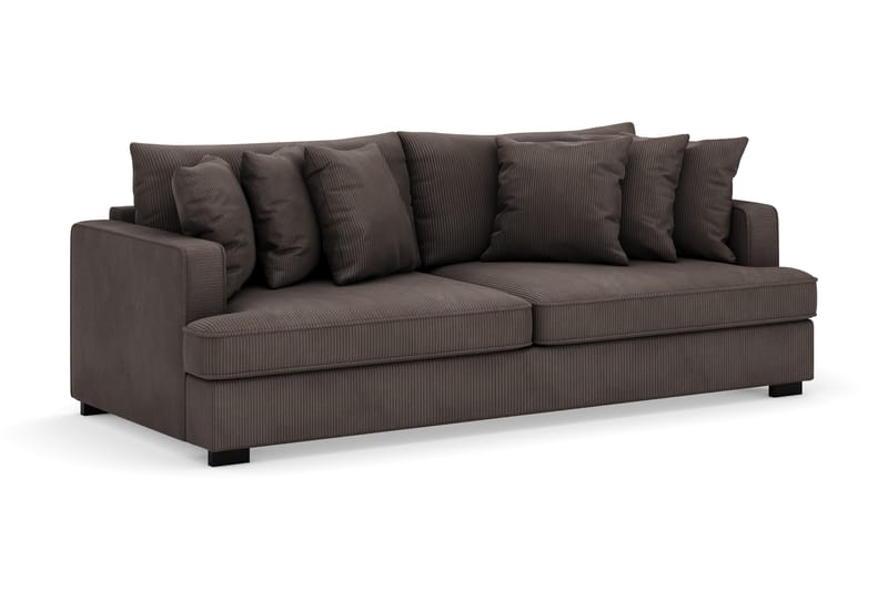 Rossita 4-sits Djup Soffa i Manchester - Mörkgrå - Möbler - Vardagsrum - Soffor - Sammetssoffor