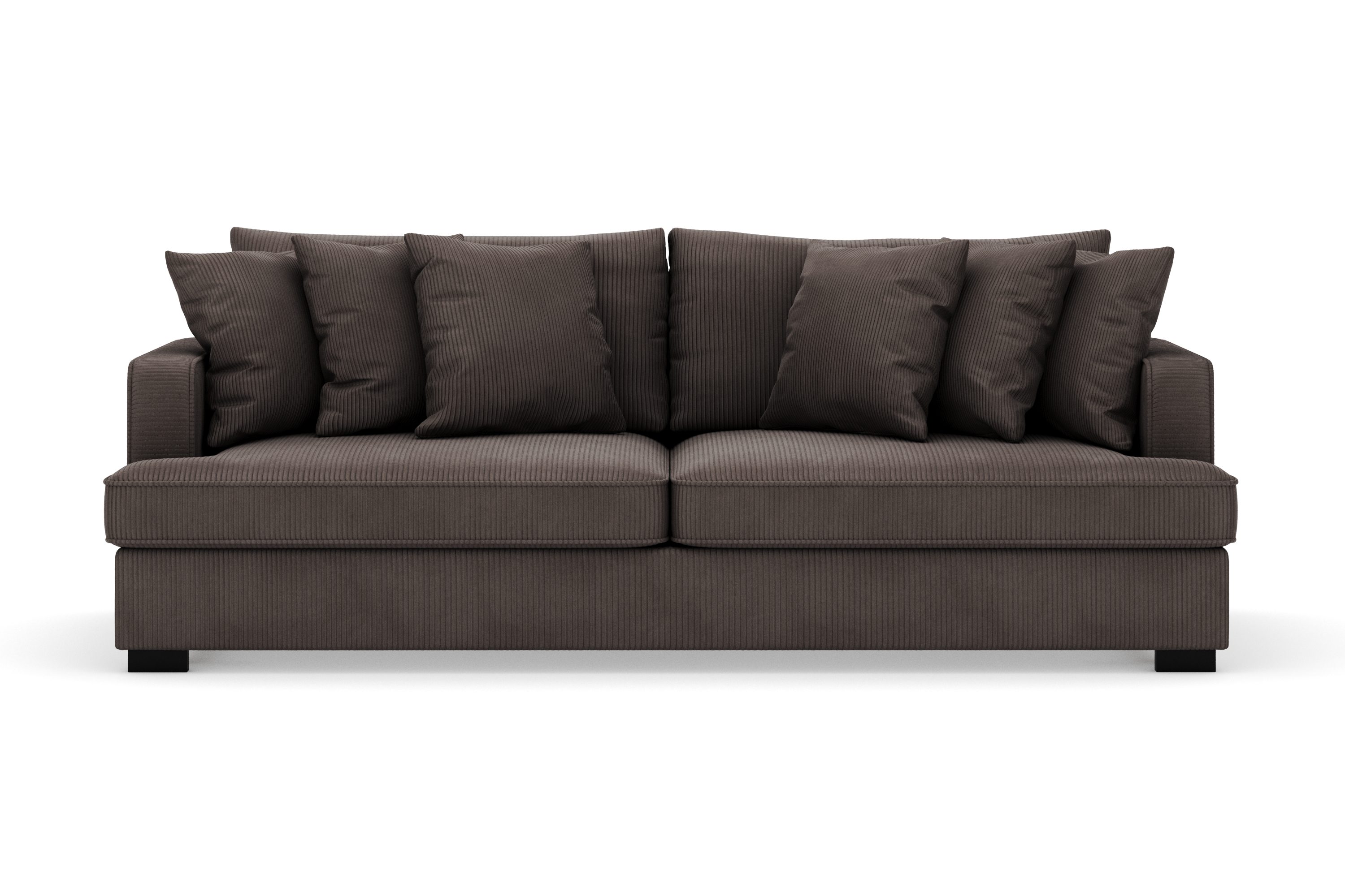 rossita 4-sits djup soffa i manchester - mörkgrå