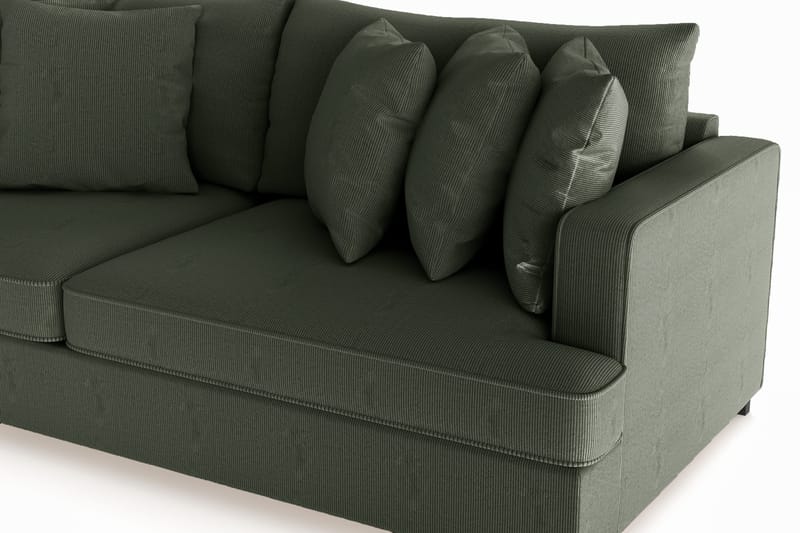 Rossita 4-sits Djup Soffa i Manchester - Mörkgrön - Möbler - Vardagsrum - Soffor - 4-sits soffor