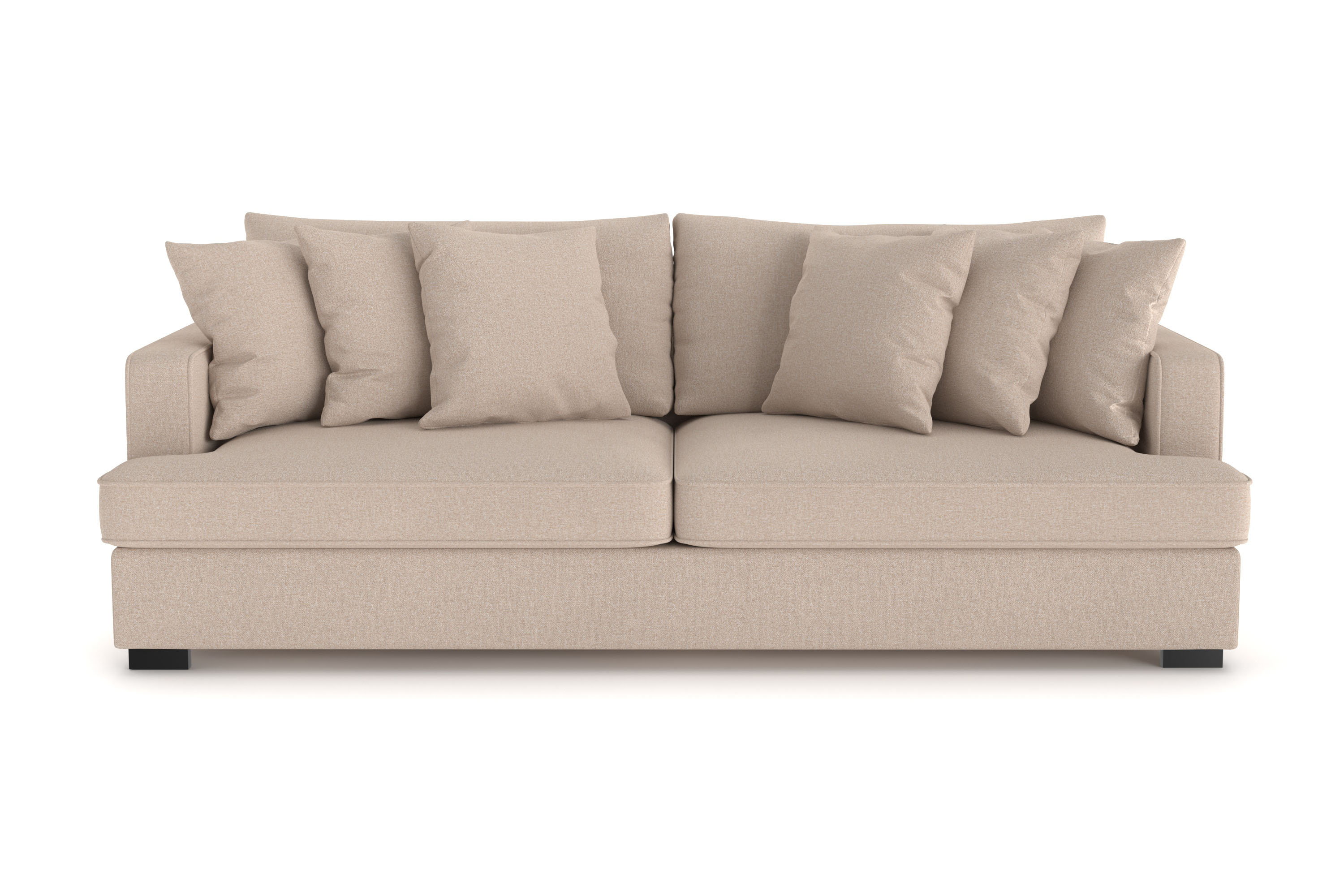 rossita 4-sits djup soffa i tyg - beige