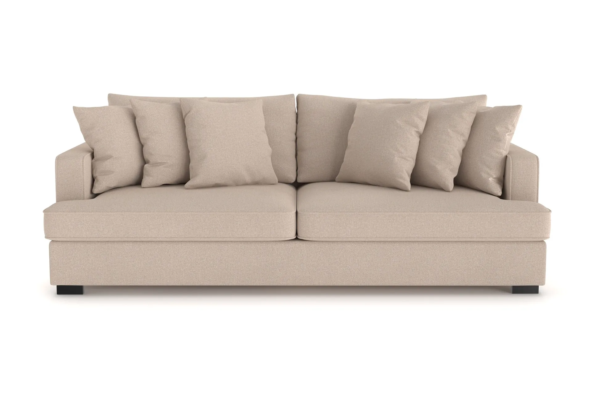 rossita 4-sits djup soffa i tyg - beige