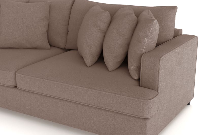 Rossita 4-sits Djup Soffa i Tyg - Brun - Möbler - Vardagsrum - Soffor - 4-sits soffor