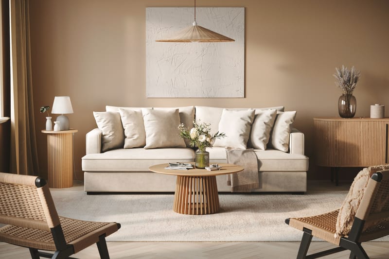 Rossita 4-sits Djup Tygsoffa - Beige - Möbler - Vardagsrum - Soffor - 4-sits soffor