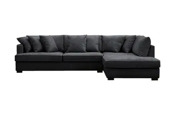 Rossita 4-sits Högervänd L-formad Djup Schäslongsoffa i Chenille