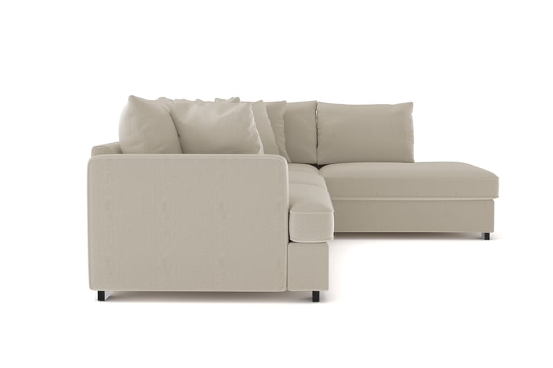 Rossita 4-sits Högervänd L-formad Djup Schäslongsoffa i Manchester - Greige - Möbler - Vardagsrum - Soffor - Divansoffa & schäslong