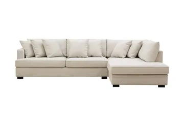 Rossita 4-sits Högervänd L-formad Djup Schäslongsoffa i Tyg