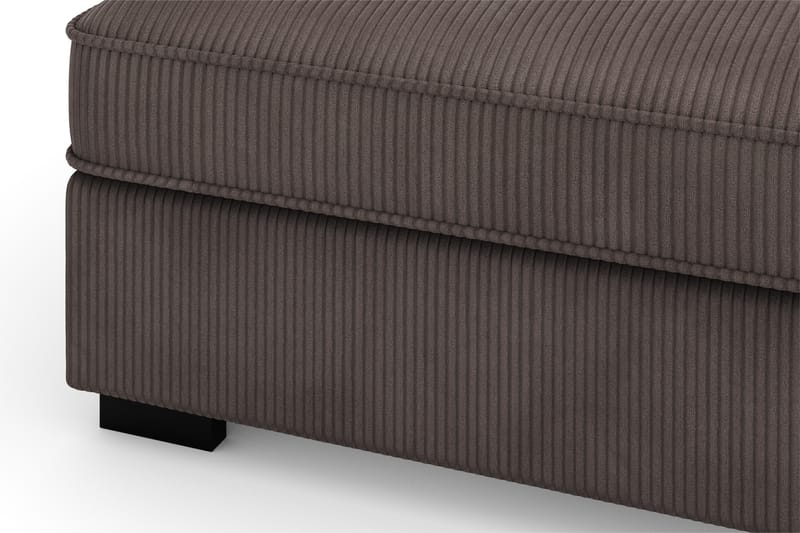 Rossita 4-sits Vänstervänd L-formad Djup Schäslongsoffa i Manchester - Mörkgrå - Möbler - Vardagsrum - Soffor - Sammetssoffor