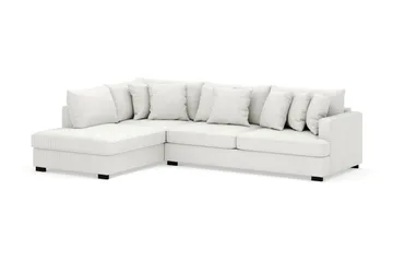 Rossita 4-sits Vänstervänd L-formad Djup Schäslongsoffa i Manchester - Offwhite - Möbler - Vardagsrum - Soffor - Divansoffa & schäslong