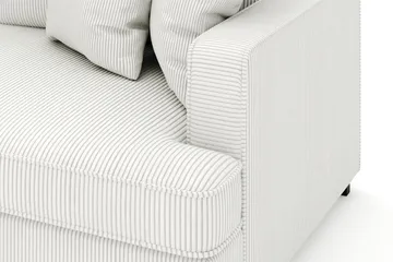 Rossita 4-sits Vänstervänd L-formad Djup Schäslongsoffa i Manchester - Offwhite - Möbler - Vardagsrum - Soffor - Divansoffa & schäslong