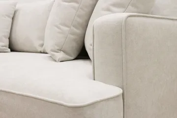 Rossita 4-sits Vänstervänd L-formad Djup Schäslongsoffa i Tyg - Beige - Möbler - Vardagsrum - Soffor - Divansoffa & schäslong