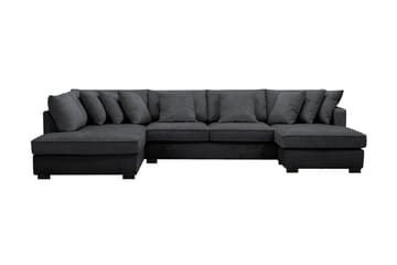 Rossita 5-sits Divansoffa med schäslong i chenille Vänster