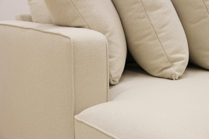 Rossita 5-sits Högervänd U-formad Djup Soffa med Divan och Schäslong i Bouclé - Beige - Möbler - Vardagsrum - Soffor - U-soffor
