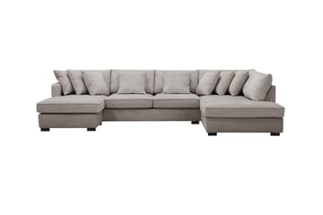 Rossita 5-sits Högervänd U-formad Djup Soffa med Divan och Schäslong i Chenille