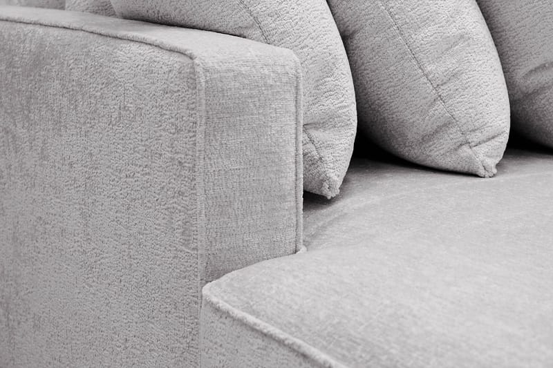 Rossita 5-sits Högervänd U-formad Djup Soffa med Divan och Schäslong i Chenille - Grå - Möbler - Vardagsrum - Soffor - U-soffor