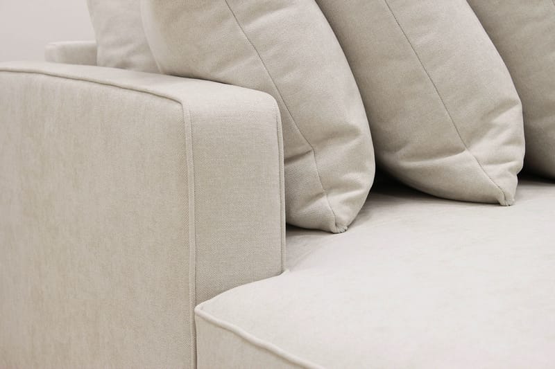Rossita 5-sits Högervänd U-formad Djup Soffa med Divan och Schäslong i Tyg - Beige - Möbler - Vardagsrum - Soffor - U-soffor