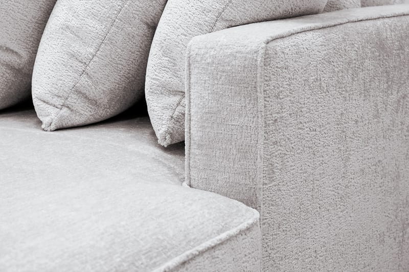 Rossita 5-sits Vänstervänd U-formad Djup Soffa med Divan och Schäslong i Chenille - Grå / Brun - Möbler - Vardagsrum - Soffor - U-soffor