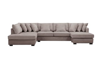 Rossita 5-sits Vänstervänd U-formad Djup Soffa med Divan och Schäslong i Chenille