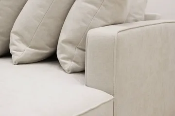 Rossita 5-sits Vänstervänd U-formad Djup Soffa med Divan och Schäslong i Tyg - Beige - Möbler - Vardagsrum - Soffor - U-soffor