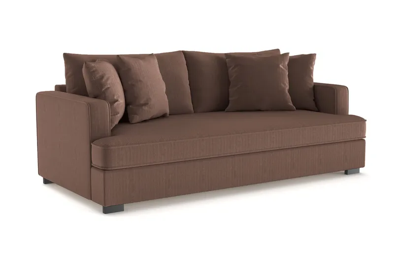 Rossita Djup 3-sits Sammetsoffa Hel dyna - Möbler - Vardagsrum - Soffor - 3-sits soffor