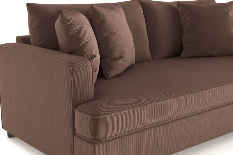 Rossita Djup 3-sits Sammetsoffa Hel dyna - Möbler - Vardagsrum - Soffor - 3-sits soffor