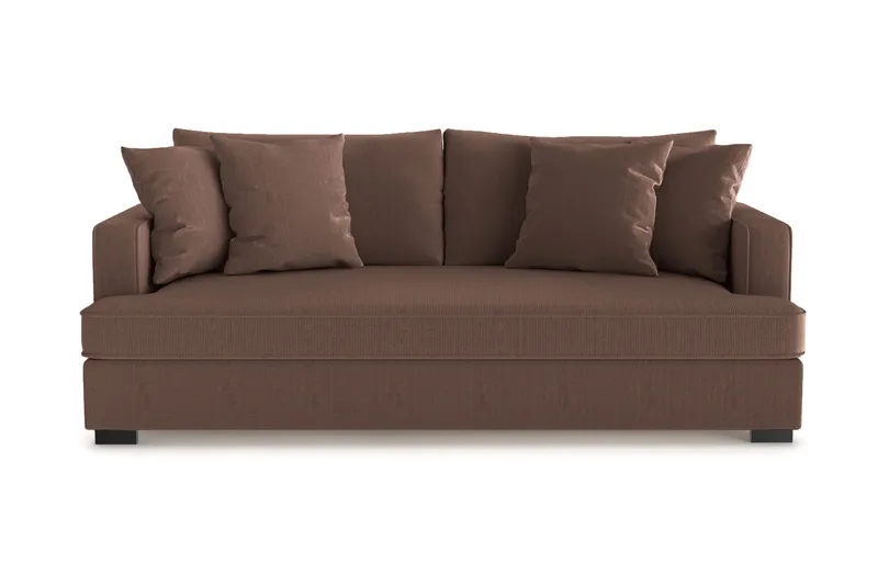 Rossita Djup 3-sits Sammetsoffa Hel dyna - Möbler - Vardagsrum - Soffor - 3-sits soffor