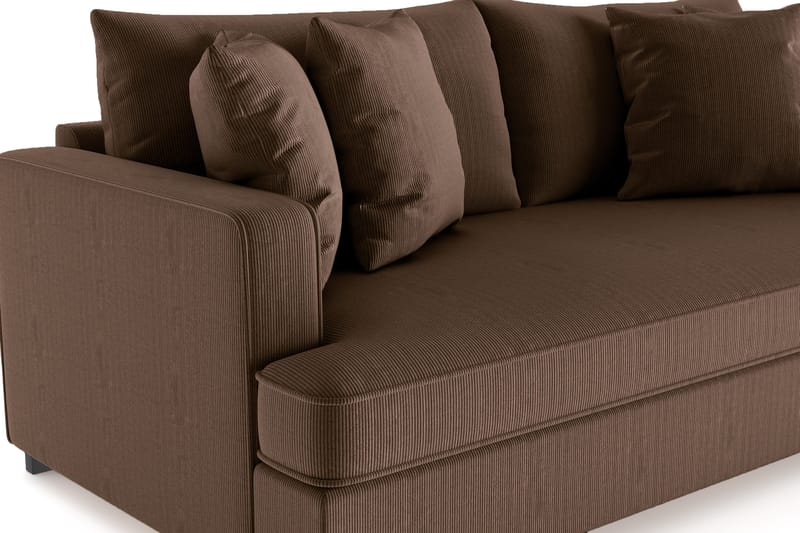 Rossita Djup 3-sits Sammetsoffa Hel dyna - Möbler - Vardagsrum - Soffor - 3-sits soffor