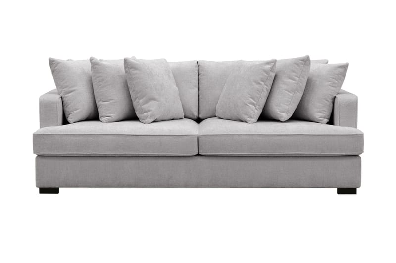 Rossita Djup 4-sits soffa i chenille - Ljus Grå - Möbler - Vardagsrum - Soffor - 4-sits soffor