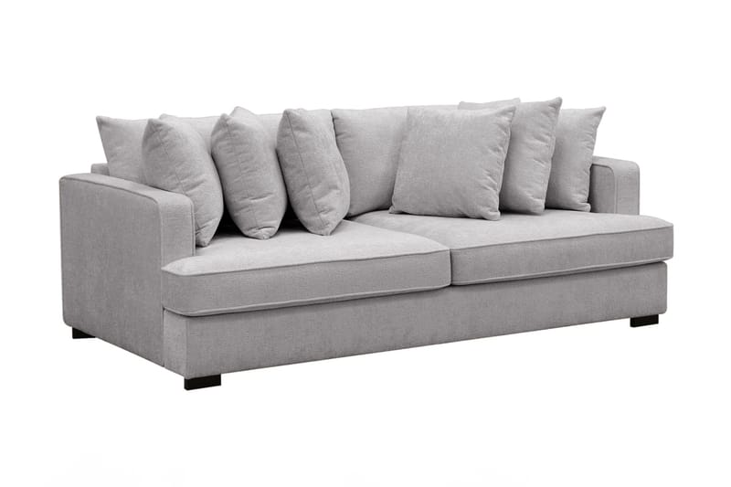 Rossita Djup 4-sits soffa i chenille - Ljus Grå - Möbler - Vardagsrum - Soffor - 4-sits soffor