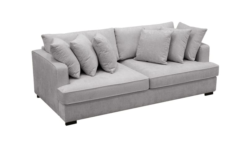 Rossita Djup 4-sits soffa i chenille - Ljus Grå - Möbler - Vardagsrum - Soffor - 4-sits soffor