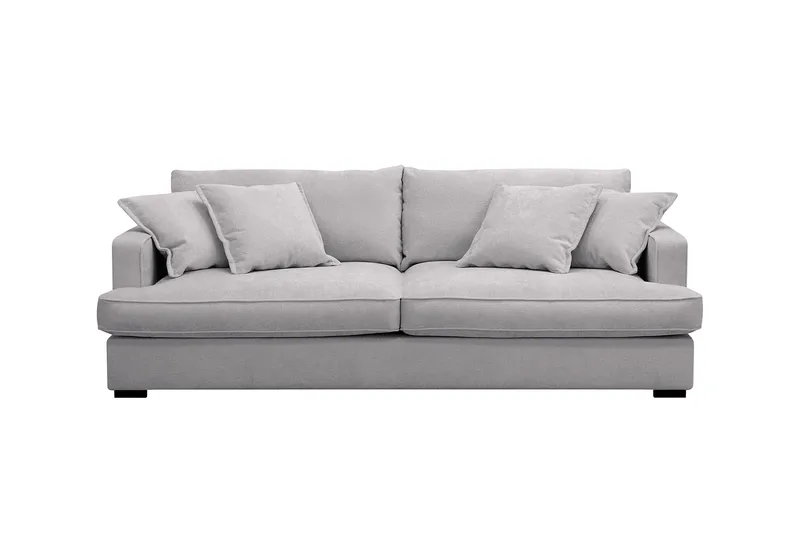 Rossita Lyx 2,5-sits Extra djup Soffa i Chenille - Grå - Möbler - Vardagsrum - Soffor - 3-sits soffor